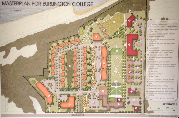 Map view of Burlington College